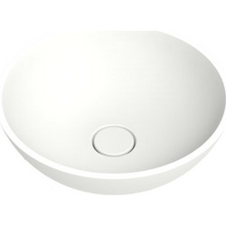 DuPont Corian Shiro 1331 Επικαθήμενος Νιπτήρας Μπάνιου 37.4x14.5cm Ματ Λευκός