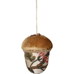 XMAS ACORN BROCADE B ΜΠΑΛΑ FOAM ΥΦΑΣΜΑ ΠΟΛΥΧΡΩΜΟ 8x8xH11cm c479773