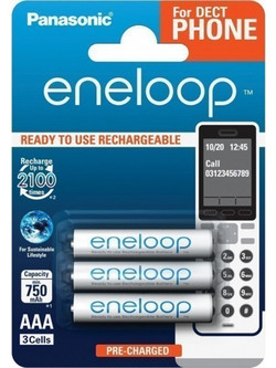 Panasonic Eneloop Dect AAA 750mAh 3τμχ