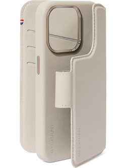 Θήκη Decoded Γνήσια Δερμάτινη MagSafe πορτοφόλι Detachable Wallet για Apple iPhone 16 PRO 6.3 2024 - CLAY ΛΕΥΚΟ - D25IPO16PDW5CLY