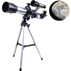 Τηλεσκόπιο Παιδικό 60x Zoom με Τρίποδο και Διόπτρα C2158 Μαύρο - Ασημί
