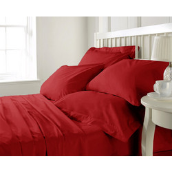 Anna Riska Σεντόνι Ημίδιπλο 170x270cm Prestige 10 Red