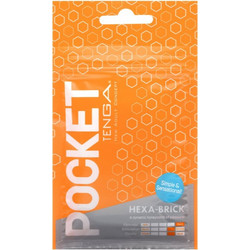 Tenga Pocket Stroker Hexa-Brick Pocket Αυνανιστήρι Orange