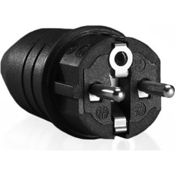 Φις Ρεύματος Αρσενικό Σούκο Καουτσούκ 250V 16Amp Μαύρο Lineme 80-00162