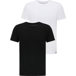 ΑΝΔΡΙΚΟ T-SHIRT LEE 2 PACK TWIN PACK CREW - ΜΑΥΡΟ