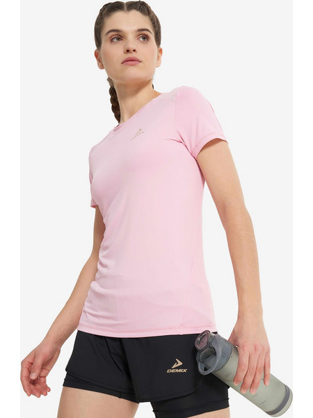 DEMIX Κοντομάνικη Μπλούζα W D Running Trail SS T-shirt PINK γυναίκες