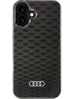 Audi IML Stitching Pattern MagSafe iPhone 16 Plus 6.7" black/black hardcase AU-IMLMIP16M-Q5/D3-BK