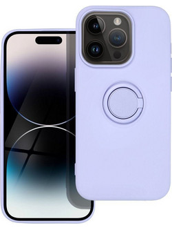 Forcell Silicone Ring Back Cover Violet (iPhone 13 Pro)