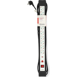 NEDIS ESC103SPF1PRO Πολύπριζο 10 θέσεων με προστασία υπέρτασης, διακόπτη ON/OFF και καλώδιο 3.00m