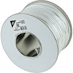 CABLEXPERT ALARM CABLE 100M ROLL WHITE SHIELDED