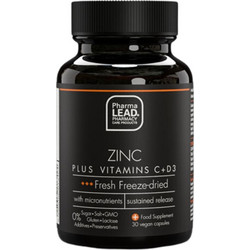 Pharmalead Black Range Zinc Plus Vitamins C & D3 30 Κάψουλες