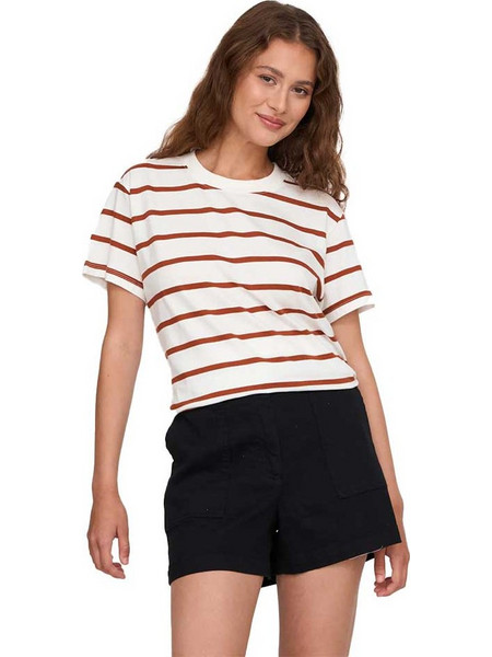 24 Colours Stripes T-Shirt Rust