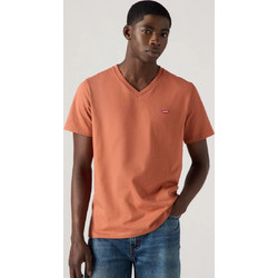Lee Original Vneck Κόκκινο Ανδρικό T-Shirt 85641-0040