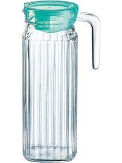 Κανάτα Με Καπάκι Keepn Box P3676 1,1lt Clear-Turquoise Luminarc Γυαλί