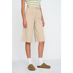 24COLOURS Shorts Γυναικείο Σορτσάκι Cotton/Elastane Regular Fit - Beige 60893.bg