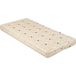 KikkaBoo DayDream Stars Beige Στρώμα Foam & Κοκοφοίνικα Κούνιας 60x120cm