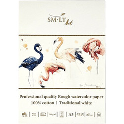 SMLT ART ΜΠΛΟΚ ΑΚΟΥΑΡΕΛΑΣ Α5 10 ΦΥΛΛΑ 300g/m ROUGH PRO FSC