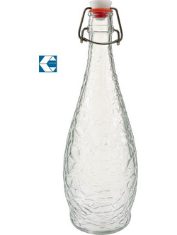 Μπουκάλι Νερού Γυάλινο Διάφανο 1000ml Diamond 32cm Galifas 07990133 - Galifas