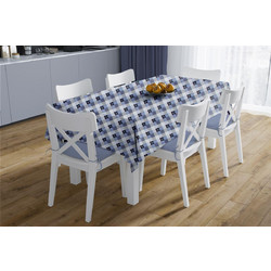 Καρές Αλέκιαστος Polycotton 90x90εκ. Checkered 468 Blue DimCol - DimCol - 33313356006