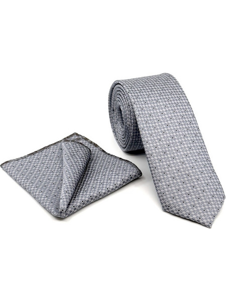 Legend - L-050-260-A - Silver - 7.5cm MICRO - Γραβάτα - gray