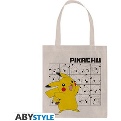 Tote Bag Pikachu - Neutral Beige - 37 x 42 cm