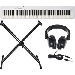 Casio CDP-S110 Basic Bundle Ηλεκτρικό Πιάνο Stage με 88 Δυναμικά Πλήκτρα White