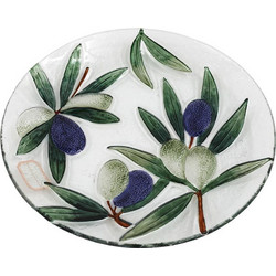Πιάτο γυάλινο OLIVE Φ30cm
