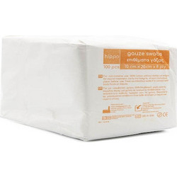 Hippocrates Topmedical Hippo Μη Αποστειρωμένες Γάζες 8ply 10x20cm 100τμχ
