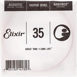 Elixir Strings Nanoweb Χορδή Ακουστικής Κιθάρας Phosphor Bronze 35"