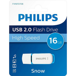 Philips Snow 16GB USB Stick 2.0 με USB-A