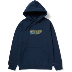 Huf Ανδρικό Φούτερ με Κουκούλα & Τσέπες Navy Μπλε PF00616