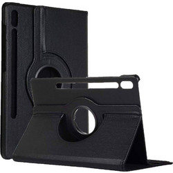 Περιστρεφόμενη Θήκη Tablet Book Style για Samsung Galaxy S9 Plus / S9 FE Plus / X810 - Μαύρο