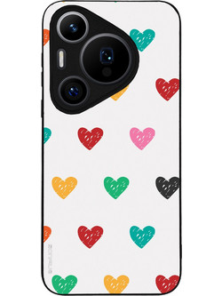 Sonique Heart Series Back Cover White 02 (Huawei Pura 70 Pro)