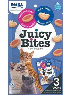 Inaba Juicy Bites with Tuna & Chicken 3x11gr