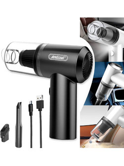 Andowl Q-T147 Black Επαναφορτιζόμενο Σκουπάκι Χειρός 7.4V