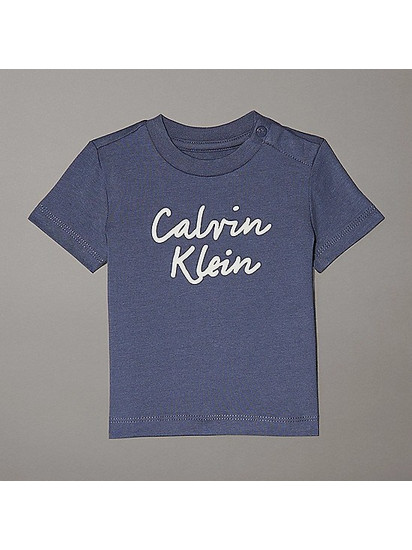 Βρεφικό T-shirt Calvin Klein Logo Grisaille