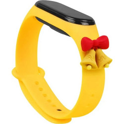 Hurtel Christmas Holidays Λουράκι Σιλικόνης Yellow Bells (Mi Smart Band 3 / 4)