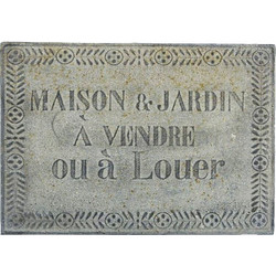 Artekko Sign Διακοσμητική Μεταλλική Πινακίδα (40x30x2)cm Γκρι