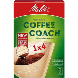 Φίλτρα Καφέ Με Μετρητή Δόσης Melitta Coffee Filtres No1x4 Coach Dosage Aid 40pcs