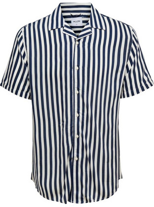 Only & Sons Ανδρικό Πουκάμισο Κοντομάνικο 22013267 Dress Blues
