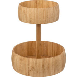 Φρουτιέρα 2 Θέσεων Bamboo 07.189706 Φ30x35,5cm Natural Bamboo