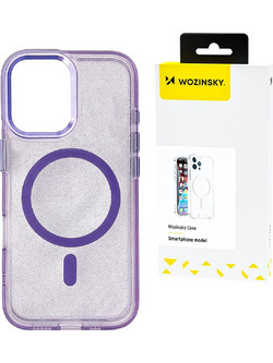 Wozinsky Glitter MagSafe Back Cover Purple (Samsung Galaxy S25+)