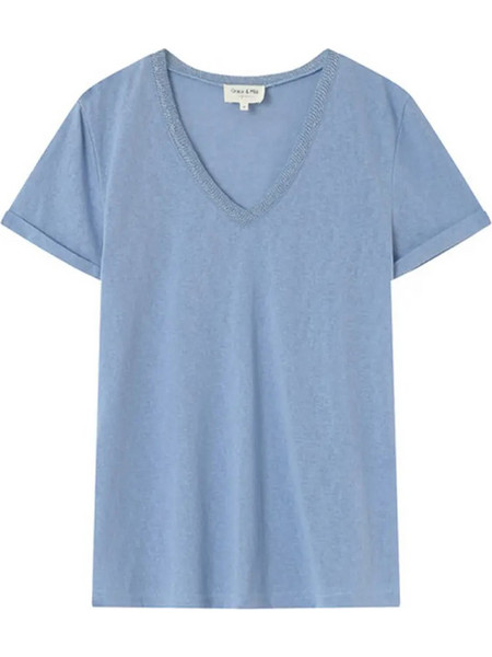 GRACE & MILA T-SHIRT ΜΠΛΟΥΖΑ PEPITO_13192-BLEU