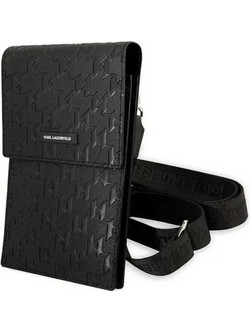 Karl Lagerfeld Handbag KLWBSAMSMK black/black Monogram Plate - (KF001287-0)