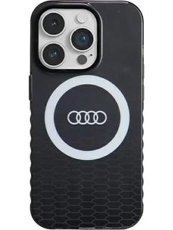 Audi IML Big Logo MagSafe case for iPhone 14 Pro - black - (AUDI000073-0)