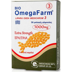Medichrom Bio OmegaFarm Omega 3 Ιχθυέλαιο 1000mg 30 Μαλακές Κάψουλες