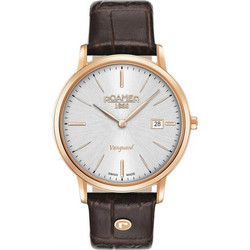 Roamer Vanguard Ανδρικό Ρολόι με Καφέ Δερμάτινο Λουράκι 979809491509