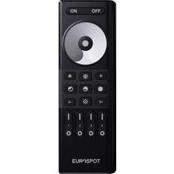 EuroSpot RF 2.4GHz 4Ζωνο Μαύρο Τηλεχειριστήριο Μονόχρωμης Ταινίας-Led - EuroSpot Led