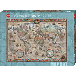 Puzzle Heye Puzzle Retro World 1000 Κομμάτια