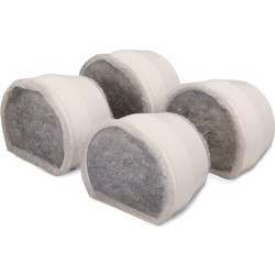 Petsafe - Replacement Charcoal Filter for Seaside Fontaine - 4 pack - 5 x 5 x 1 inches - Pet Supplies